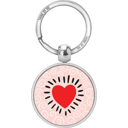 THINKOFME ΜΠΡΕΛΟΚ 3,6cm ΚΑΡΔΙΑ ΡΟΖ ΜΟΤΙΒΟ
