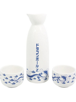 Dragon Ball Z Officially licensed Ceramic Sake Set Blue Shenron
