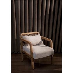 Stewe Home Πολυθρόνα Καφέ 55x60x60