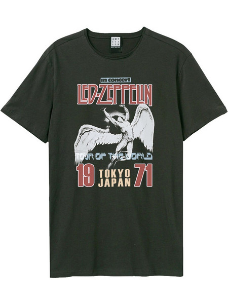 Amplified Led Zeppelin Tokyo 71 T-Shirt Charcoal ZAVE210K95-CHA