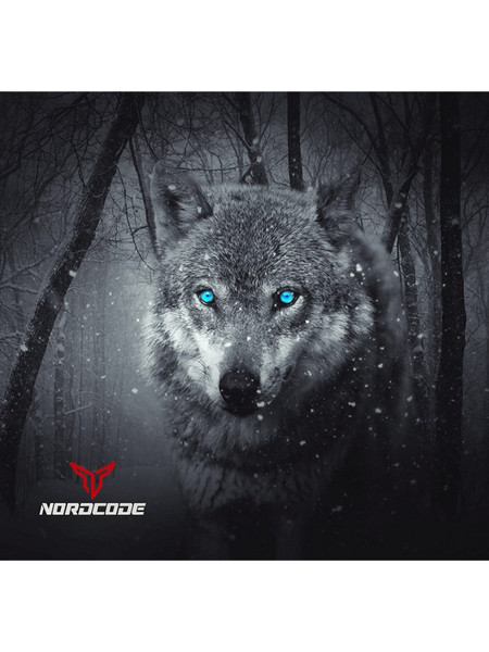 Φουλάρι Nordcode_ Tube neck 12 Wolf μαύρο/γκρι - NORDCODE