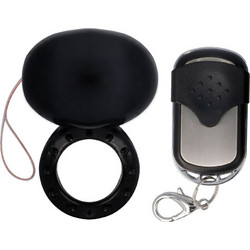Spirit Vibrating Remote Control Cock Ring Black