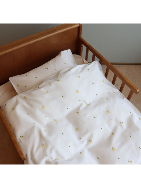 By Mats - Lemons Baby Bed Linen Set - 70x100 cm and 40x45 cm (MAT266)