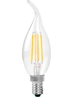 OPTONICA LED λάμπα Candle C35T Filament 1481, 4W, 4500K, E14, 400lm