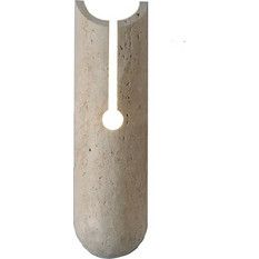 InLight Επιτοίχιο φωτιστικό γκρι από travertine marble 1XG9 D:10 x 35cm 43066
