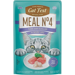 Cat Fest Tuna with Scallop in Tender Jelly Meal Nr4 Υγρή Τροφή Γάτας 50gr