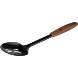Κουτάλα Ραγού Τρυπητή 03.56830 30,5x7x5cm Brown-Black Ανοξείδωτο Ατσάλι