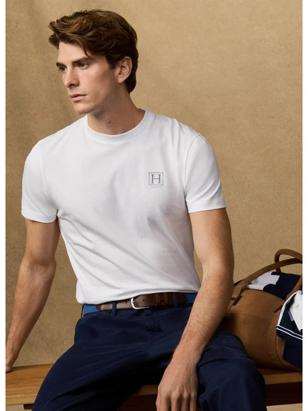 ΗACKETT T-SHIRT ΛΕΥΚΟ ΗΜ5000077/802 ΛΕΥΚΟ
