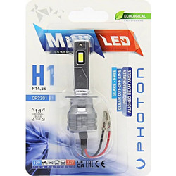 Photon Λάμπες Led H1 Mini Compact 12/24V συμβατή με μοτό / αυτοκίνητο / φορτηγό 1τμχ