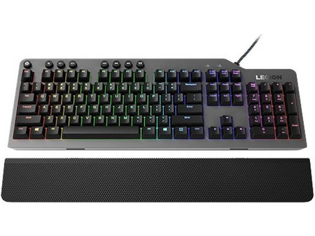 Lenovo Legion K500 Μηχανικό Gaming Πληκτρολόγιο με Custom Red Διακόπτες RGB Black