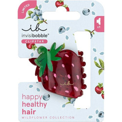 Invisibobble Wildflower Clipstar M Berry Brighter Κλάμερ Μαλλιών Μεσαίο 1 Τεμάχιο