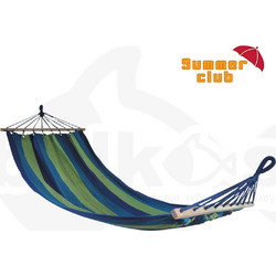 Αιώρα Polycotton 200x100cm SUMMER CLUB Μπλε-Πράσινο