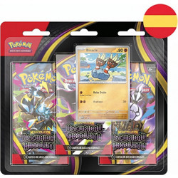 Spanish Pokemon Absolute Darkness Mega Evolution Expansion pack of card games 3 envelopes 24 Τεμ