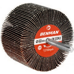 Σμυριδόπανο Λείανσης με Αξονάκι 6mm Benman 40x20 - P60