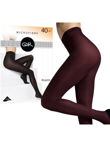 Plus Size - Διπλό Καβάλο Gatta Καλσόν 40Den Ματ & Aδιαφανές Mαύρο