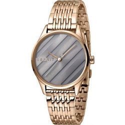 Esprit Easy Γυναικείο Ρολόι με Ροζ Χρυσό Μεταλλικό Μπρασελέ ES1L029M0065