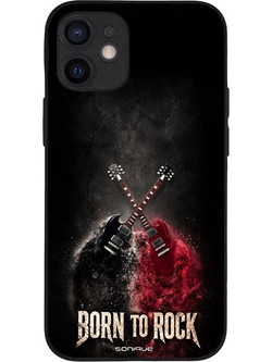 Sonique Men's Edition Back Cover Born to Rock (iPhone 12 mini)