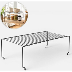 Ράφι Μεταλλικό Στοιβαζόμενο Μαύρο 45x23x15cm
