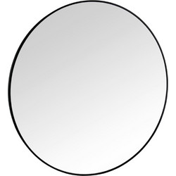 Καθρέπτης Τοίχου Britt 2210402 Φ100cm Black Mirrors & More Μέταλλο