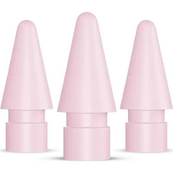 Ανταλλακτικές Μύτες για Apple Pencil Buddi Pen Tips Set και για Γραφίδες Buddi Wave 3 Τεμάχια - Pink (8719246579721)