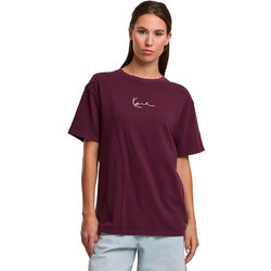 KARL KANI SIGNATURE OVERSIZED T-SHIRT KW261-024-2-RED Μπορντό