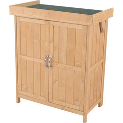 Homcom 845-212 Ξύλινη Αποθήκη Κήπου 74x43x88cm