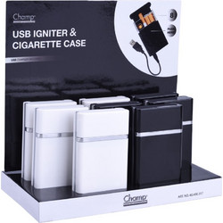 Champ Cigarette Case & USB Igniters