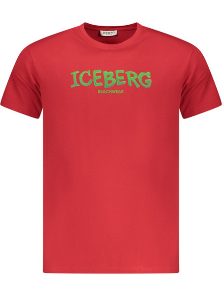 ICEBERG MEN'S SHORT-SLEEVED T-SHIRT, RED Κόκκινο