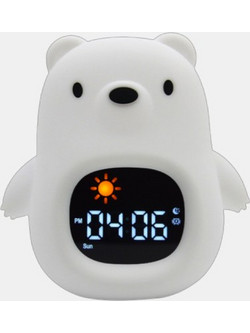 ΦΩΤΑΚΙ ΝΥΚΤΟΣ & ΞΥΠΝΗΤΗΡΙ KIDDOBOO KBJL822 SOUNDGLOW Bear Λευκό