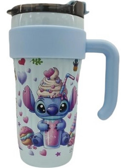 Ποτήρι Stitch με καπάκι και λαβή 890ml