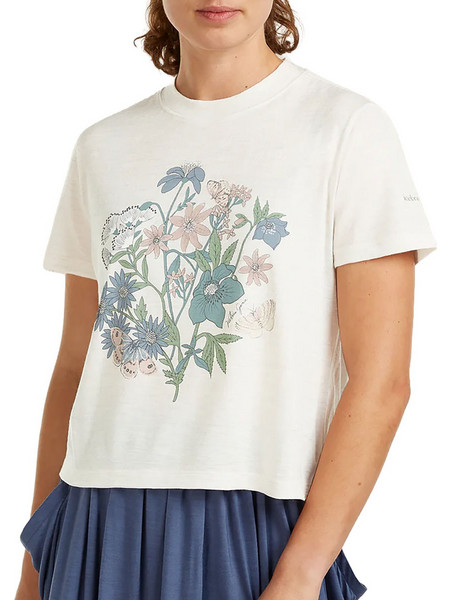 ICEBREAKER - 150 TECH LITE CROP T-SHIRT NZ FLORA