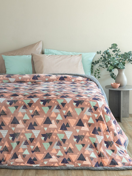 Κουβερτα Μονή 160x220 BLAKE PINK - Palamaiki