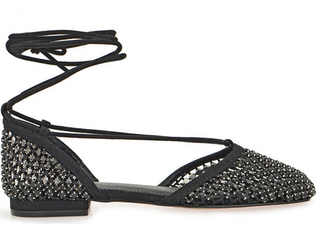 ALESSANDRA BRUNI FLATS W47002031A93 - ΜΑΥΡΟ ΚΑΣΤΟΡΙ ΜΑΥΡΟ ΣΤΡΑΣ W47002031A93-BLACK STRASS WITH D240G-06 FAB