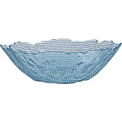 ESTIA ΣΑΛΑΤΙΕΡΑ ROCHE ΓΥΑΛΙΝΗ 27.5x8cm ΜΠΛΕ