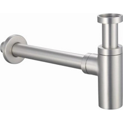 Σιφών νιπτήρος Round Interflex Brushed Nickel