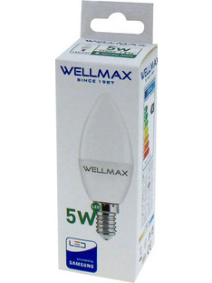 ΛΑΜΠΑ LED ΚΕΡΙ Ε14 5W 400LM 200 4000K CW WELLMAX