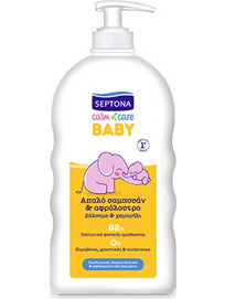 Septona Calm n' Care με Βάλσαμο & Xαμομήλι Παιδικό Σαμπουάν & Αφρόλουτρο 500ml