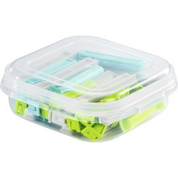 HAMA 111469 CLOSURE CLIPS SET WITH HANDY STORAGE BOX XAVAX COLOURFUL 30 PCS