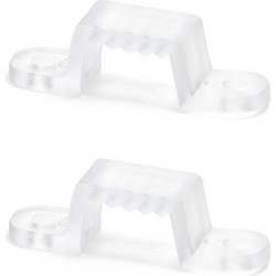 Βάσεις Στήριξης LED Ταινίας 8mm Διάφανες Σετ 2 Τεμαχίων Aigostar