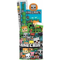 MINECRAFT - Stationery Set + Pencil Pot - 7pc