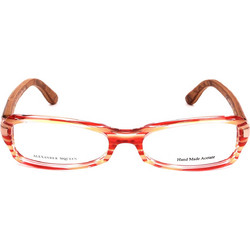 Alexander McQueen AMQ4136 A0O Γυναικείος Σκελετός Γυαλιών Οράσεως Κοκάλινος Πορτοκαλί