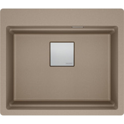 Franke Mythos Kubus 2 Pro KNG 610-53 Ένθετος Νεροχύτης Γρανίτη Ματ Oyster 59x51cm