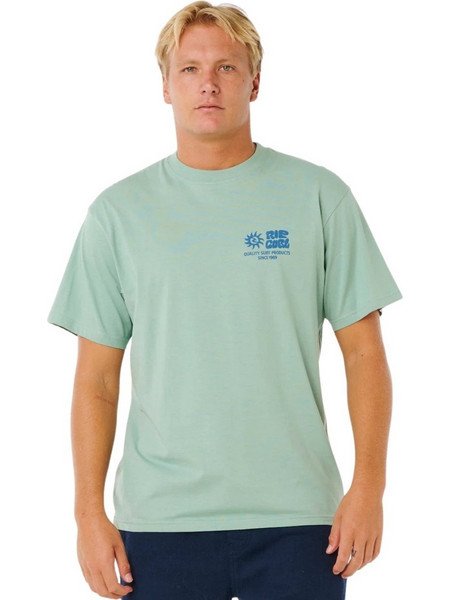 RIP CURL Ανδρικό T-Shirt με Print - Πράσινο
