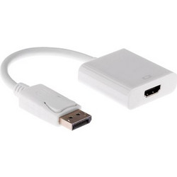 Powertech POWERTECH αντάπτορας DisplayPort σε HDMI CAB-DP004, 0.20m, λευκός