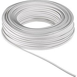 Powertech POWERTECH καλώδιο ήχου 2x 0.50mm CAB-SP026, Copper, 10m, λευκό