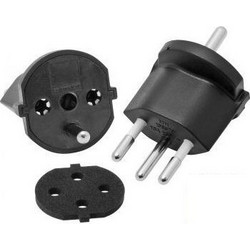 Fixed adapter SchuKo contour plug - T12 black