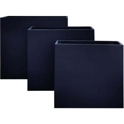 FLOWER POT-13 Set 3 τεμαχίων Απόχρωση Black Woodwell