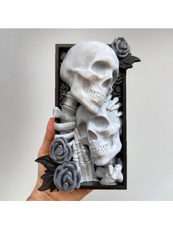 Φιγούρα Book Nook Collection Skeleton Lover 3D εκτυπωμένη