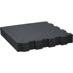 Πλακάκια Δαπέδου Μαύρα 40x40cm BLACK+DECKER 6Τμχ