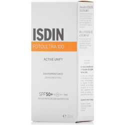 Isdin Foto Ultra 100 Active Unify Fusion Fluid Αντηλιακό Γαλάκτωμα Προσώπου Κατά των Πανάδων SPF50+ 50ml